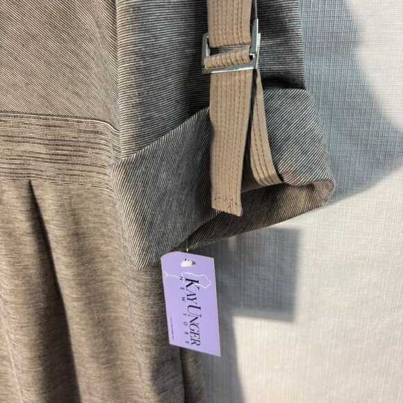 Kay Unger New York Stretch Midi Dress With Cowl Neck & Elbow-Length Sleeve - Picture 2 of 11